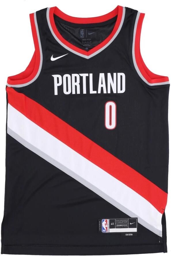 Nike Portland Trail Blazers Icon Edition 2022 23 Dri-FIT Swingman NBA-jersey voor heren Zwart - Foto 3