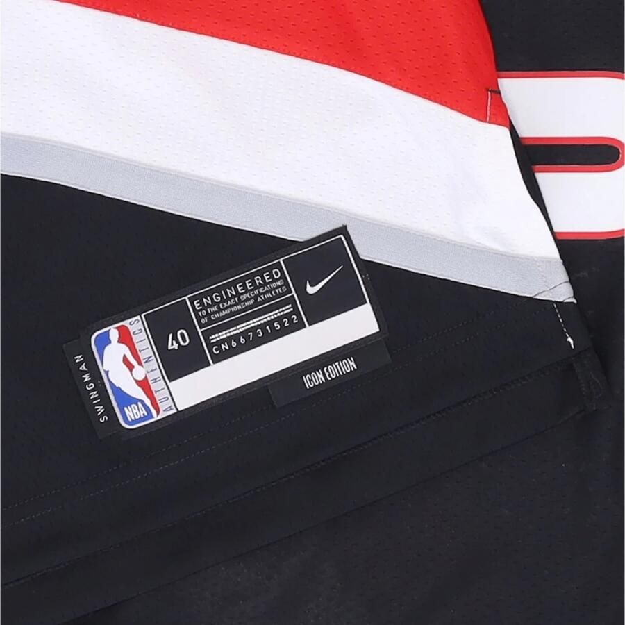 Nike Portland Trail Blazers Icon Edition 2022 23 Dri-FIT Swingman NBA-jersey voor heren Zwart
