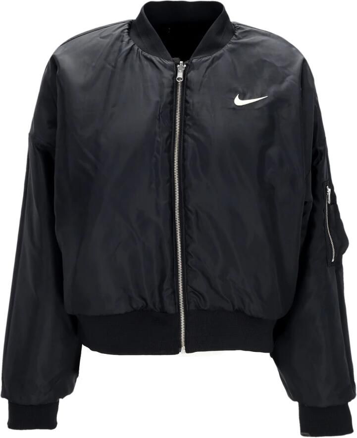 Nike Sportswear omkeerbaar bomberjack met imitatiebont voor dames Zwart