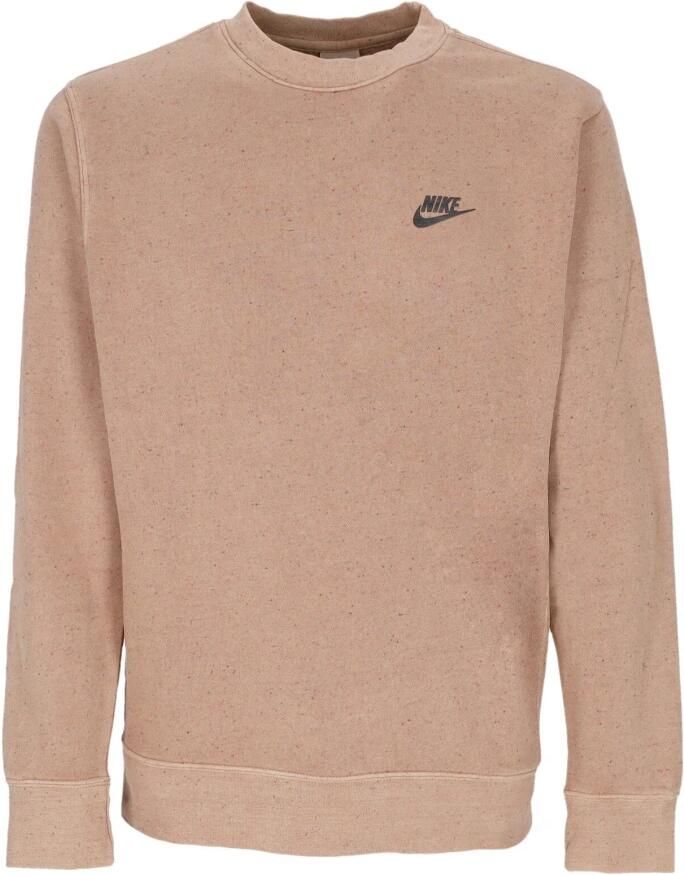 Nike Club Fleece Herentop met ronde hals Bruin
