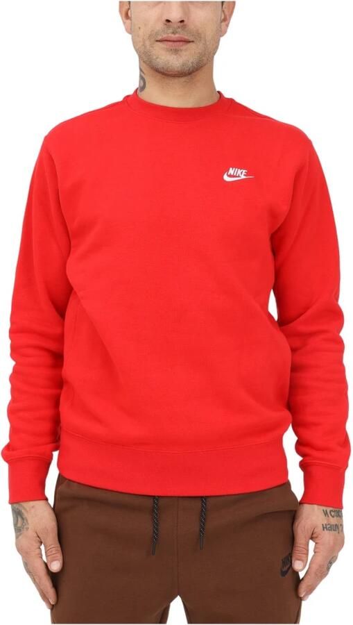 Nike Sportswear Club Fleece Herentop met ronde hals Rood - Foto 5