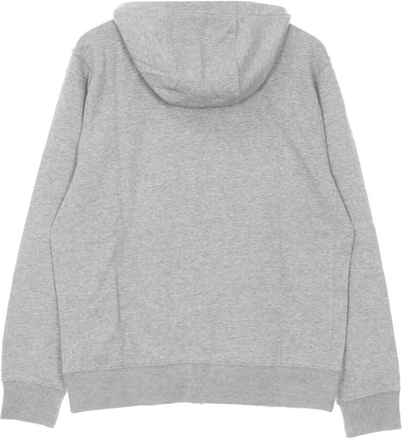 Nike Klassieke Zip Hoodie in Donkergrijs Heather & Wit Gray Heren - Foto 3