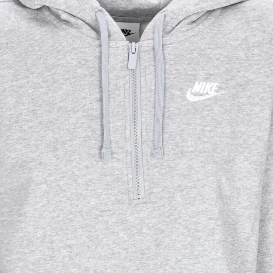 Nike Sportieve Hoodiejurk met Zijsplitten Gray Dames