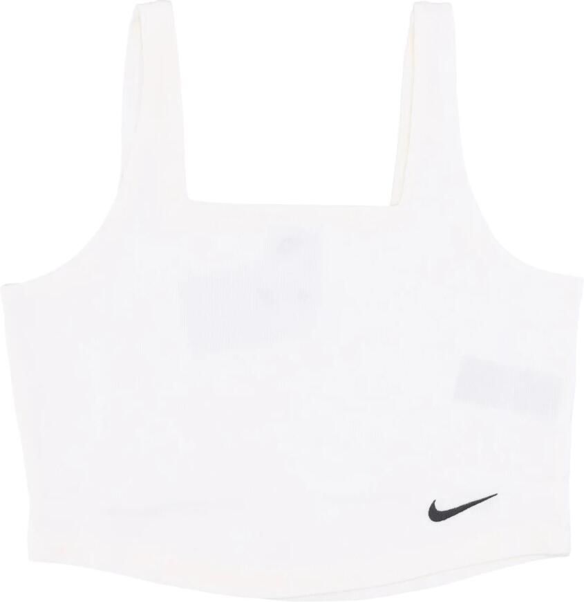 Nike Sportieve Tanktop met Swoosh-logo White Dames