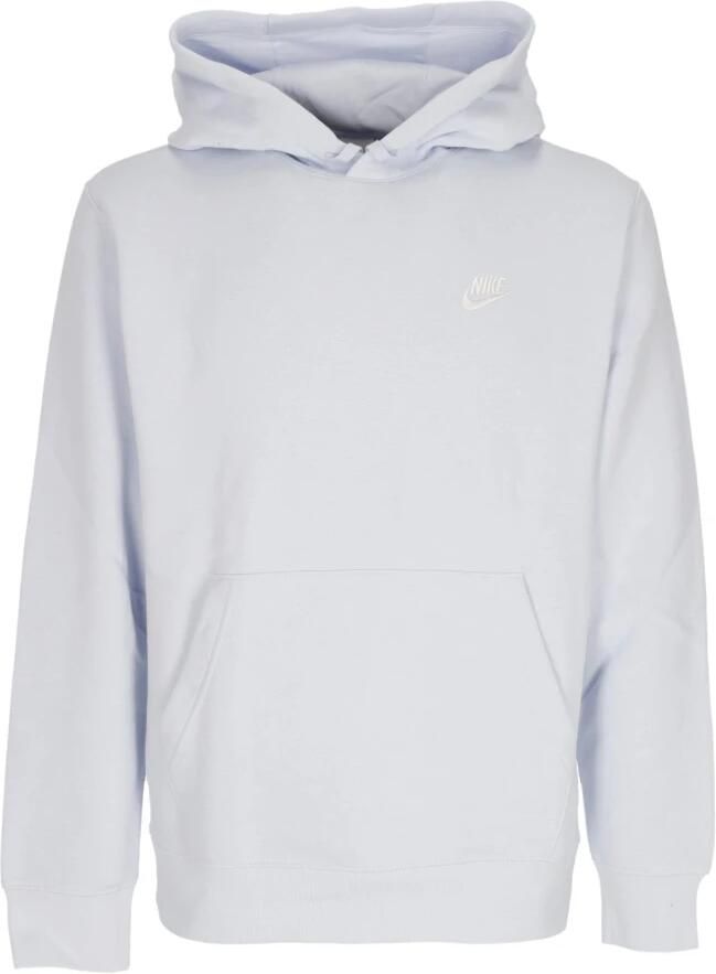 Nike Sportswear Club Fleece Hoodie Grijs Wit White Heren