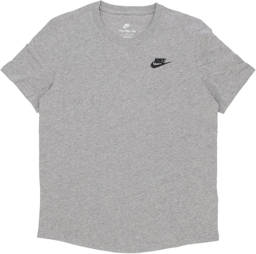 Nike Sportswear Club Tee Heather Black T-shirt Gray Dames - Foto 3