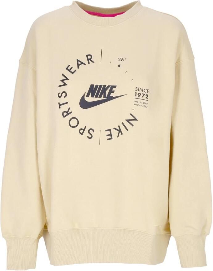 Nike Sportswear Sports Utility oversized sweatshirt met ronde hals voor dames Bruin
