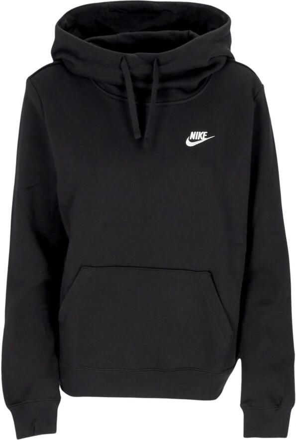 Nike Sportswear Club Fleece Dameshoodie met trechterhals Zwart