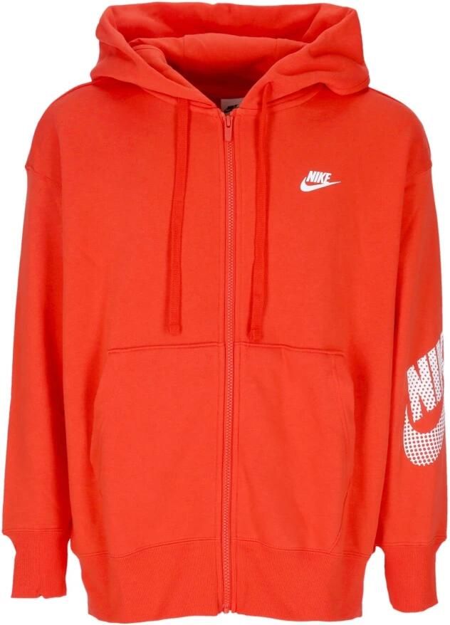 Nike Sportswear Fleecehoodie met rits voor dames Rood