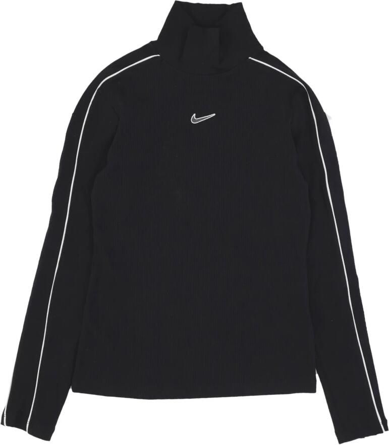 Nike Sporty High-Neck Long Sleeve T-Shirt Black Dames