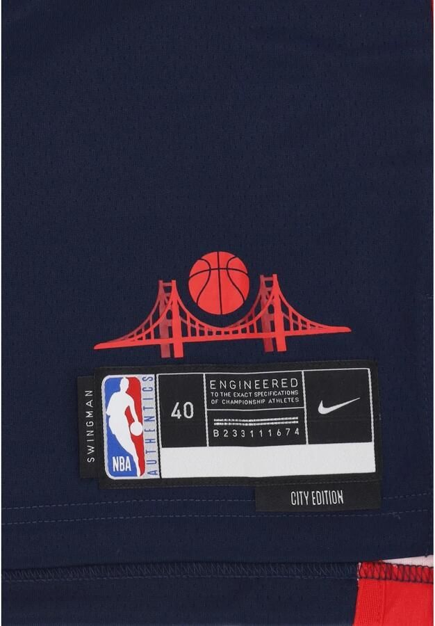 Nike Stephen Curry Golden State Warriors 2024 25 City Edition Dri-FIT Swingman NBA-jersey voor heren Blauw