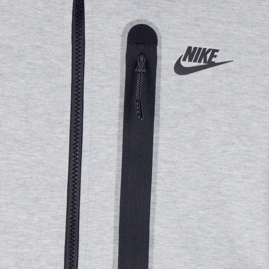 Nike Sportswear Tech Fleece Herentop met rits over de hele lengte Grijs