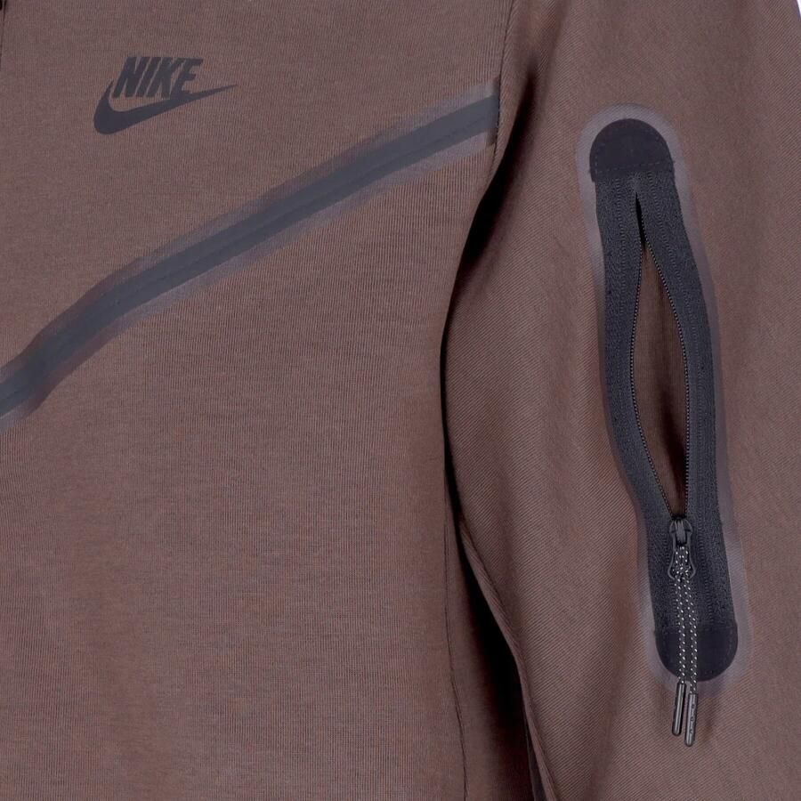Nike Tech Fleece Zip Hoodie Brown Heren