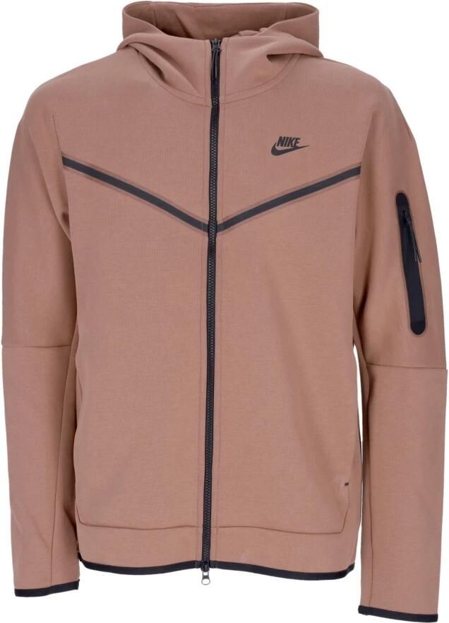 Nike Tech Fleece Zip-through Hoodie Brown Heren - Foto 4