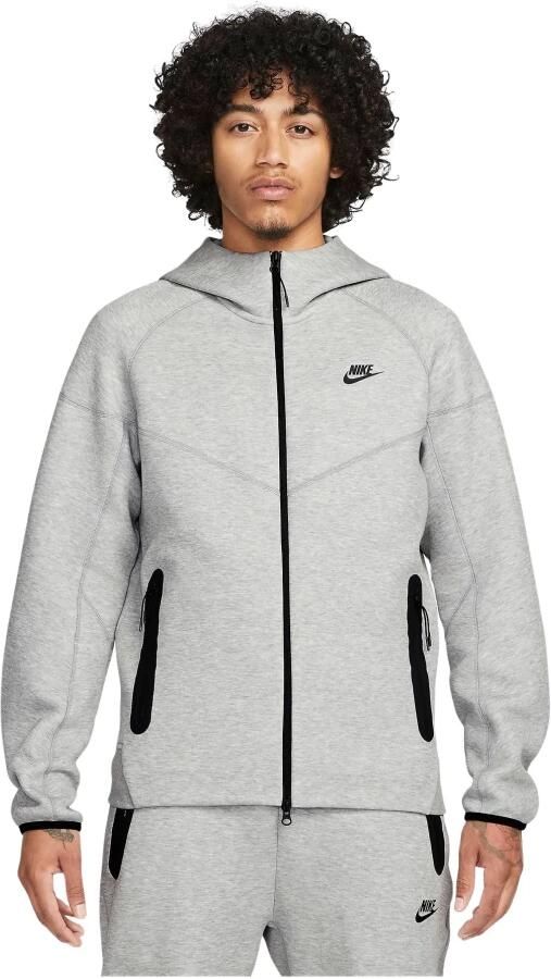 Nike Sportswear Tech Fleece Windrunner Full-zip Hoodie Trainingsjassen Kleding dk grey heather black maat: XL beschikbare maaten:S M L XL XS - Foto 4