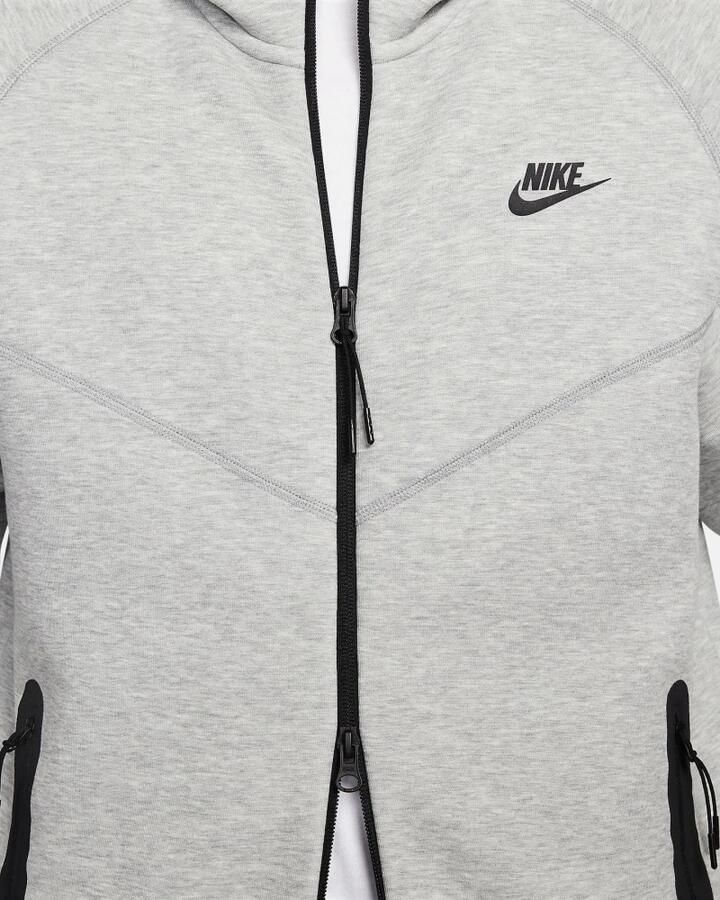 Nike Sportswear Tech Fleece Windrunner Full-zip Hoodie Trainingsjassen Kleding dk grey heather black maat: XL beschikbare maaten:S M L XL XS