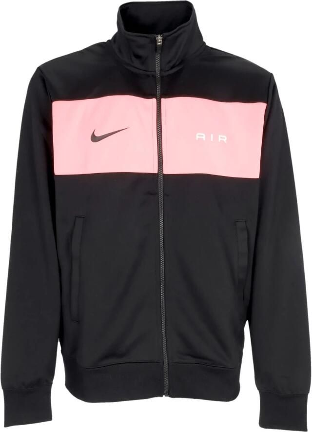 Nike Track Jacket Zwart Roze Schuim Hoge Kraag Black Heren