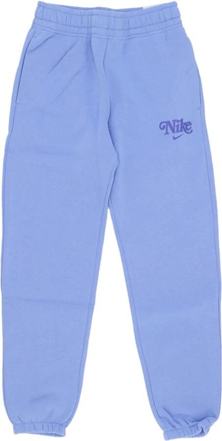 Nike Trendy Fleece Sweatpants met Elastische Taille Blue Heren - Foto 5