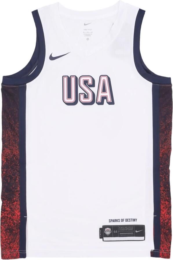 Nike USAB Limited Home basketbaljersey voor heren Wit - Foto 3