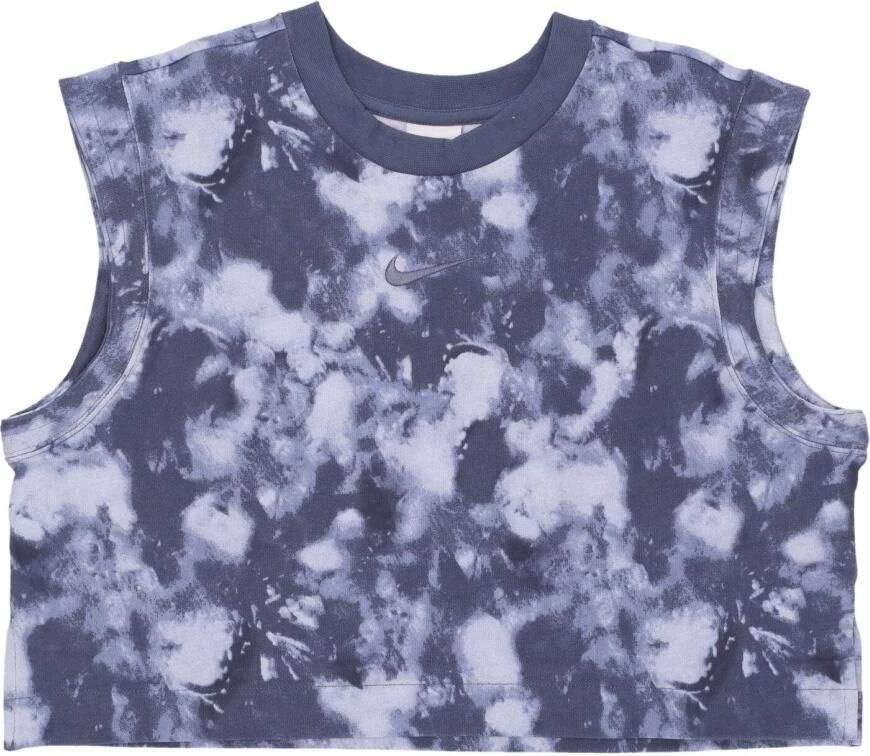 Nike Sportswear mouwloze jersey damestop met wave-dye Grijs