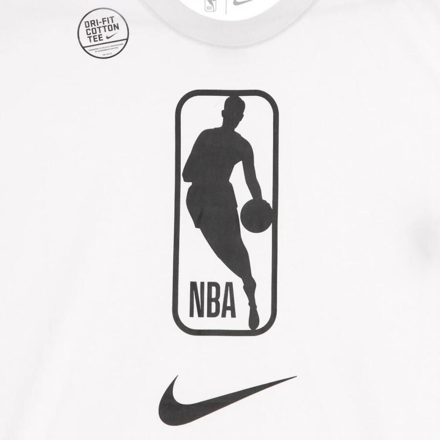 Nike Witte NBA Logo T-shirt Dri-fit White Heren