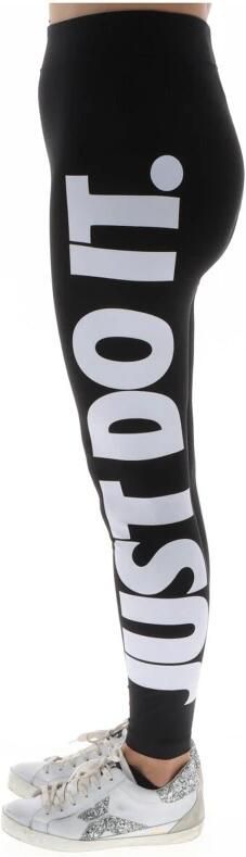 Nike Sportswear Essential Legging met hoge taille en graphic voor dames Zwart - Foto 9