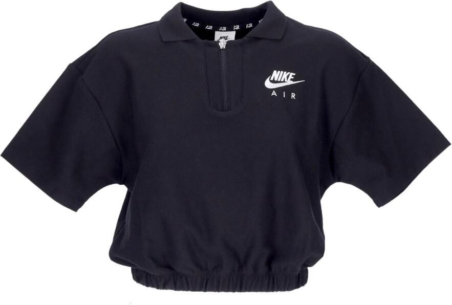 Nike Zwart Wit Air Pique Crop Polo Black Dames - Foto 3