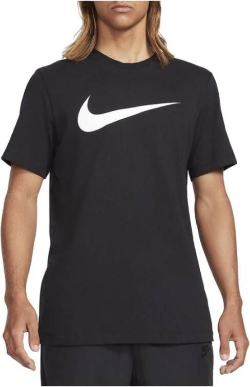 Nike Zwarte Oversized Swoosh T-Shirt Zwart Unisex - Foto 3