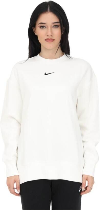 Nike Sportswear Phoenix Fleece Oversized sweatshirt met ronde hals voor dames Wit