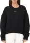 Nike Sportswear Phoenix Fleece extra oversized sweatshirt met ronde hals voor dames Zwart - Thumbnail 1