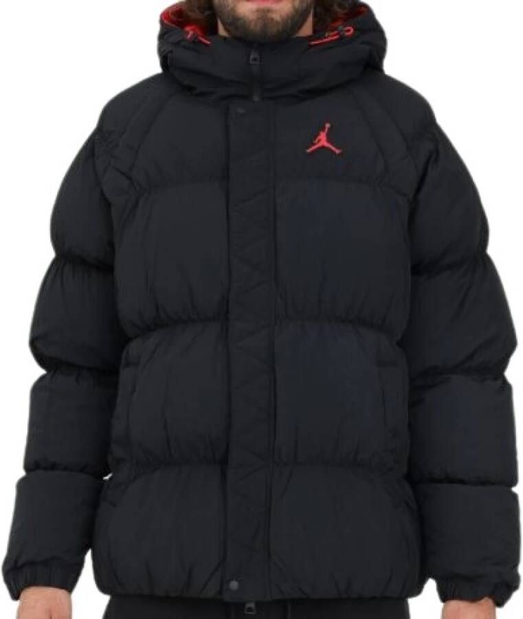 Jordan Essential Puffer Jacket Pufferjassen Kleding black fire red fire red maat: XL beschikbare maaten:L XL