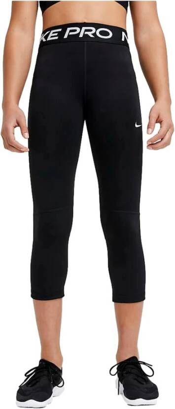 Nike Pro Caprilegging voor meisjes Zwart