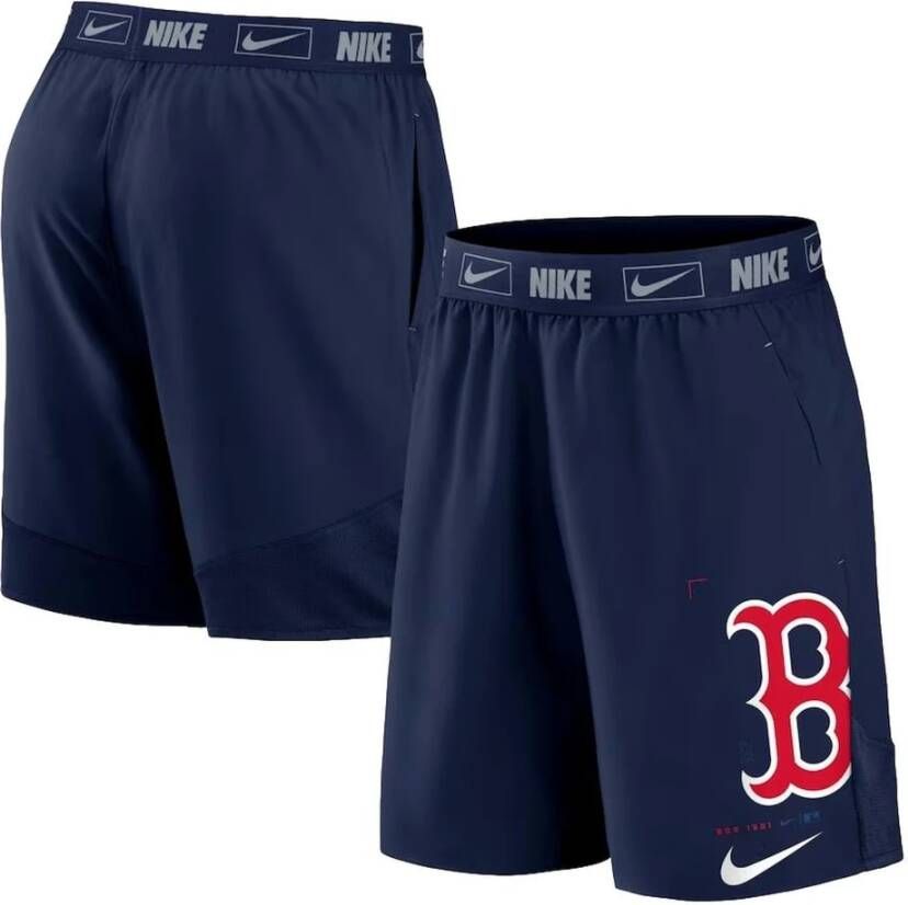 Nike Red Sox Boston Shorts Blauw Heren