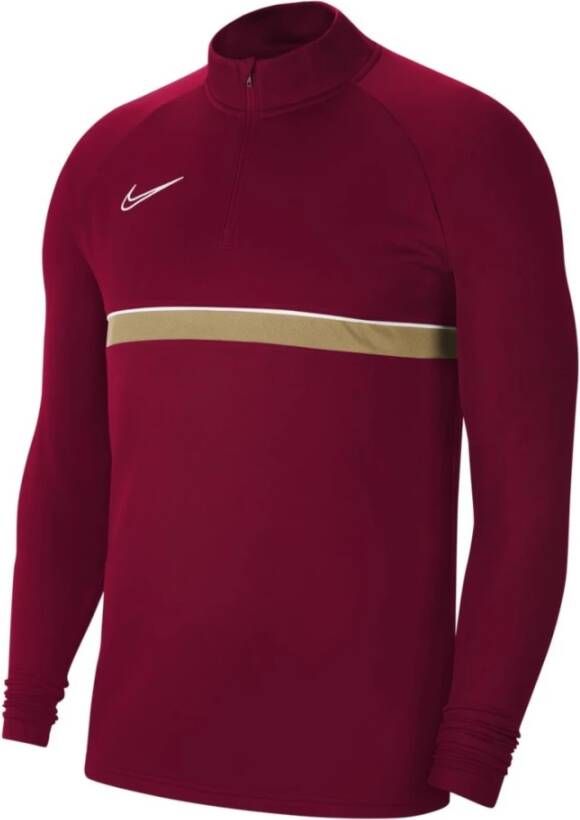 Nike "Rood Langarm Trainingsshirt" Rood Heren