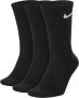 Nike Everyday Lightweight Crew trainingssokken (3 paar) Zwart - Thumbnail 2
