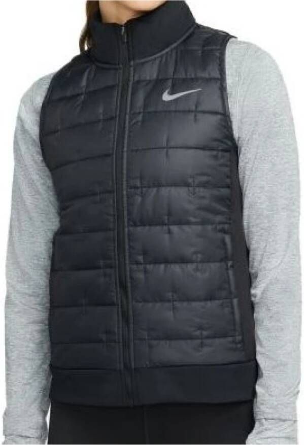 Nike Therma-FIT Hardloopbodywarmer met synthetische vulling voor dames Zwart