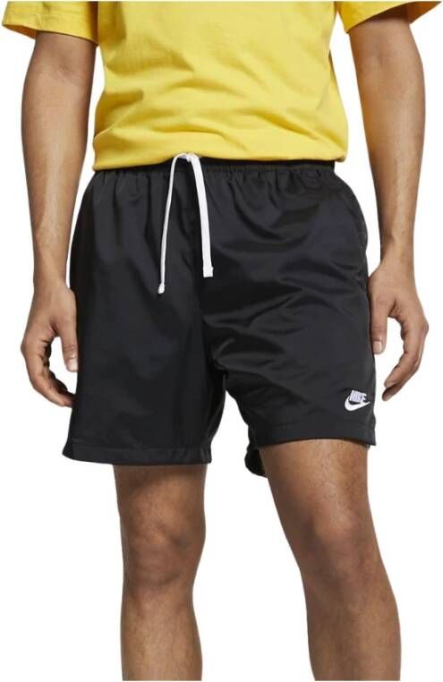 Nike Sportswear Sport Essentials Woven Lined Flow Shorts Sportshorts Kleding black white maat: S beschikbare maaten:S L XL