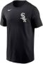 Nike Chicago White Sox Wordmark Tee Black Heren - Thumbnail 1