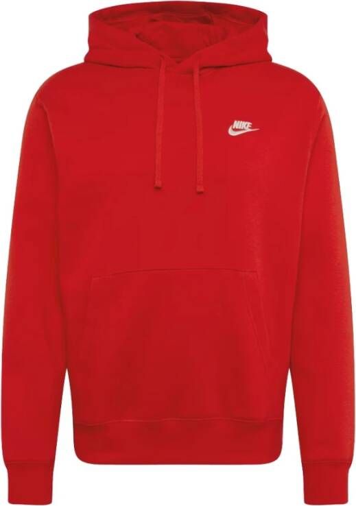 Nike Rode Sweatshirt met Ritssluiting Rood Heren