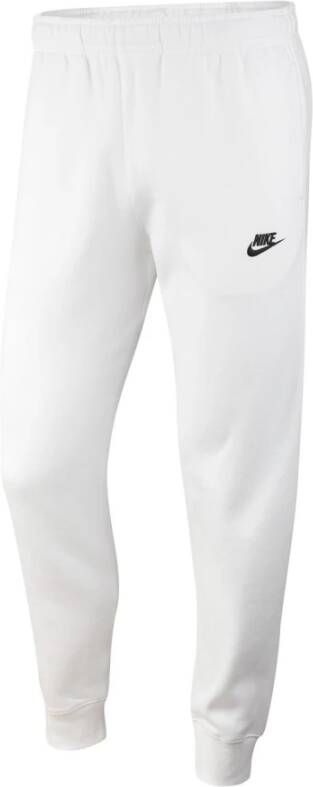 Nike Comfortabele Sweatpants met Logo Borduurwerk White Unisex