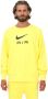 Nike Sportswear Air Herentop van sweatstof met ronde hals Geel - Thumbnail 2