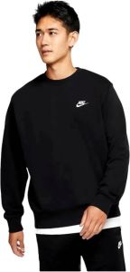 Nike Sportswear Club Fleece Sweatshirt met ronde hals voor Zwart