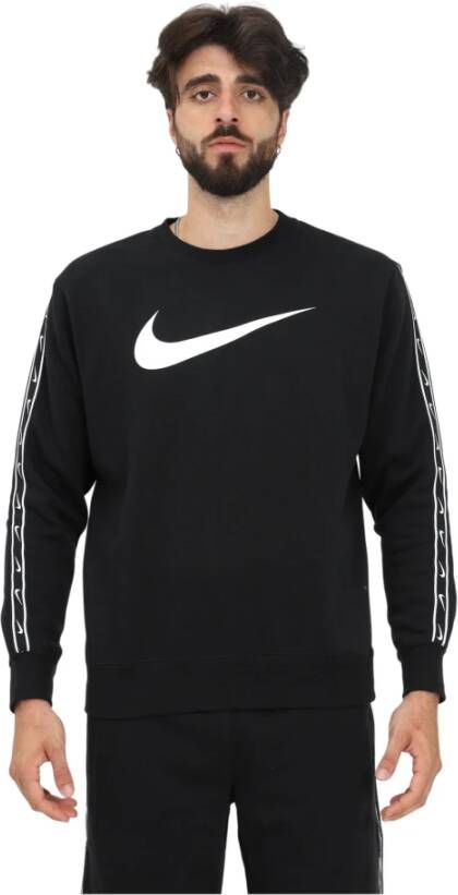 Nike Sportswear Repeat Sweatshirt van fleece voor heren Zwart