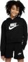 Nike Sportswear Club French Terry Cropped Hoodie Hoodies Kleding black white maat: XS beschikbare maaten:XS - Thumbnail 6