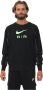 Nike Sportswear Air Herentop van sweatstof met ronde hals Zwart - Thumbnail 2