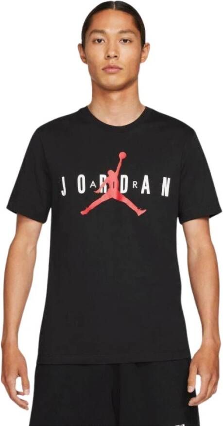 Jordan Heren Zwart Print T-shirt Black Heren