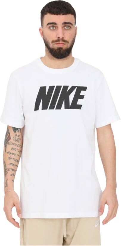 Nike T-shirts and Polos White Wit Heren