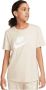 Nike Essentials Club Tee Dames T-Shirt Beige Dames - Thumbnail 2