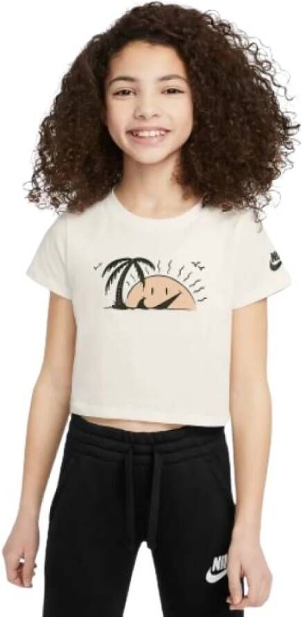 Nike T-shirt Korte Mouw Sun Swoosh Crop