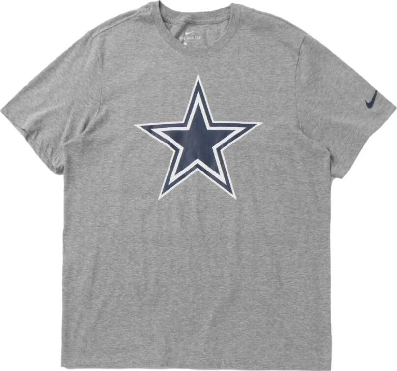 Nike Dallas Cowboys Logo T-shirt Gray Heren